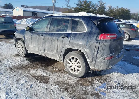 2015 Jeep Cherokee Limited z USA, uszkodzony, nr VIN 1C4PJMDB7FW736230